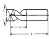 HSCO - NC - Anbohrer ø 5,0 / rechtsschneidend / 90°